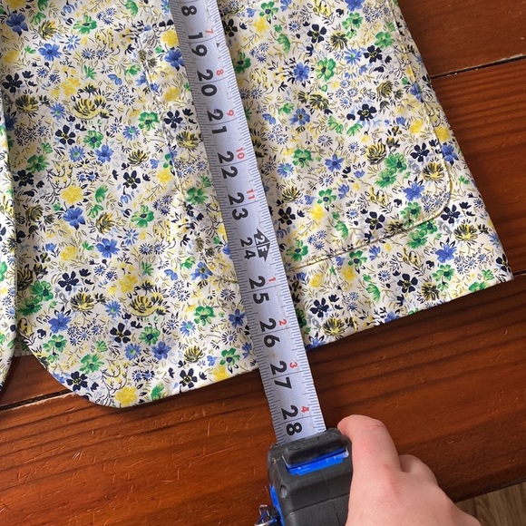 Talbots NWT cotton ditsy floral summer blazer size 14 business casual office - Picture 14 of 14